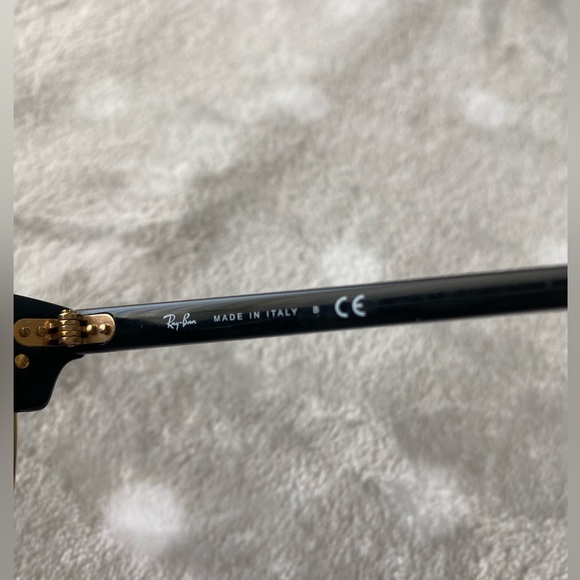 Ray-Ban Black Clubmaster Sunglasses. - Picture 8 of 11